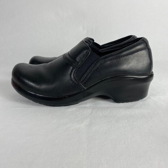 Ariat Sutter Baker Black Leather Slip On Clog Women's 8 - Picture 10 of 11